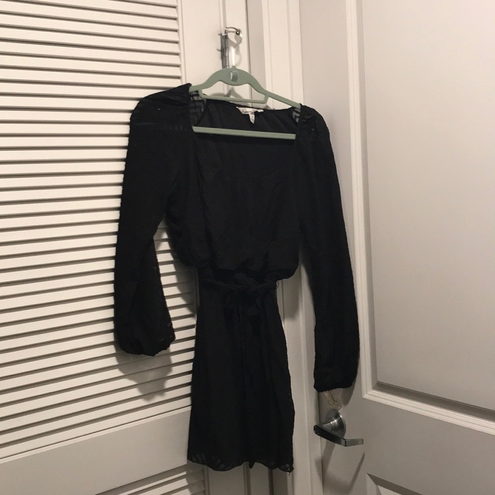 Black mini dress